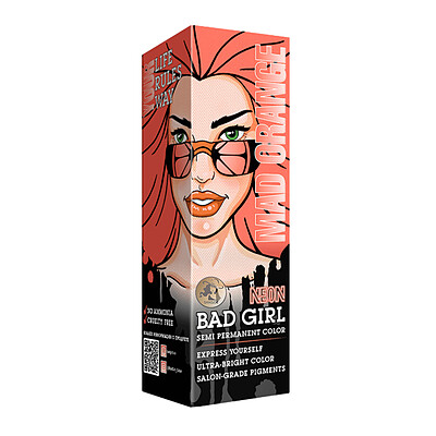 رنگ مو فانتزی بد گرل (BAD GIRL) رنگ MAD ORANGE