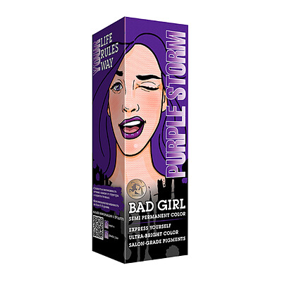 رنگ مو فانتزی بد گرل (BAD GIRL) رنگ PURPLE STORM