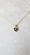 گردنبند طلایی آویز قفل قلبی مشکی – مدل مینیمال و دخترانه، مناسب استایل روزمره