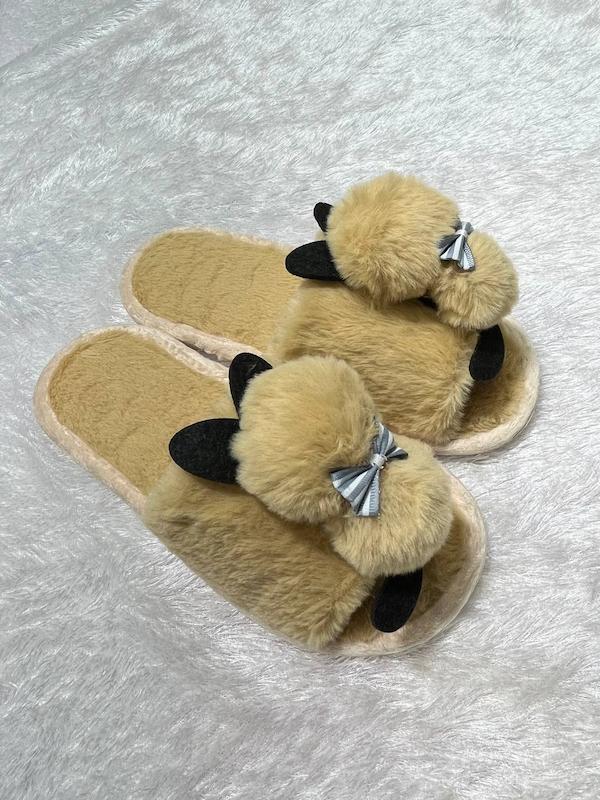 دمپایی روفرشی زنانه پاپا مدل پنبه دمپایی موشی پولیشی