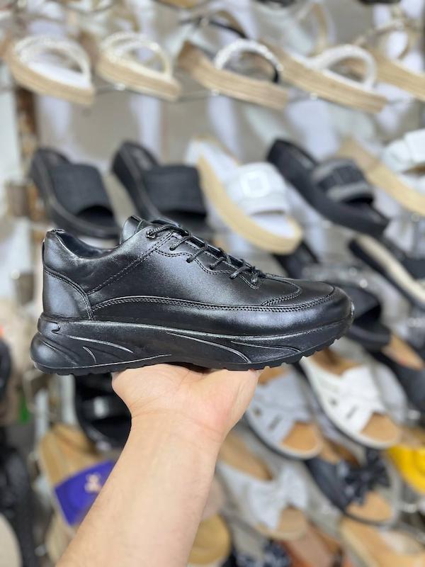 کفش اسپرت مردانه چرم طبیعی کتونی چرم اصل تبریز