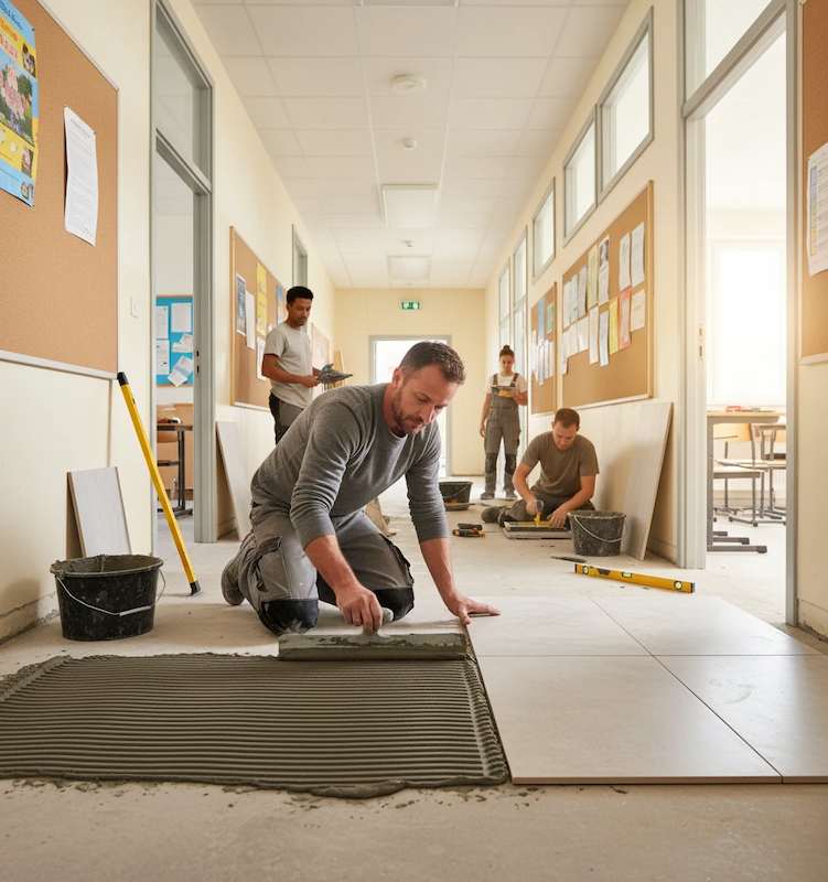 چسب کاشی ویژه طوسی با قابلیت تغییر شکل - ABA ULTRASET-G