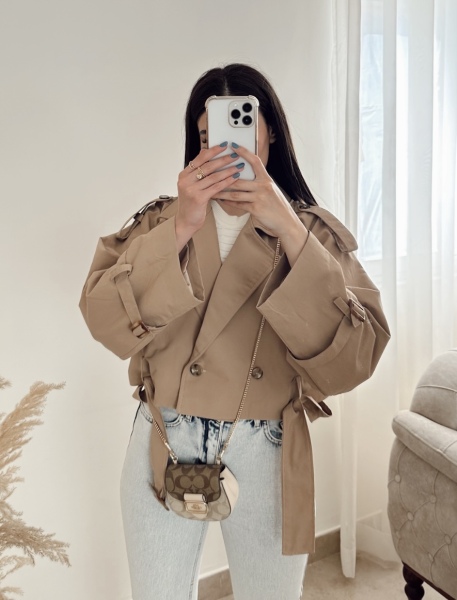 کراپ ترنچ کت تک  