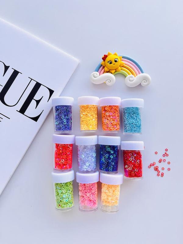 پولک ستاره هفت رنگ انتخاب رندوم 