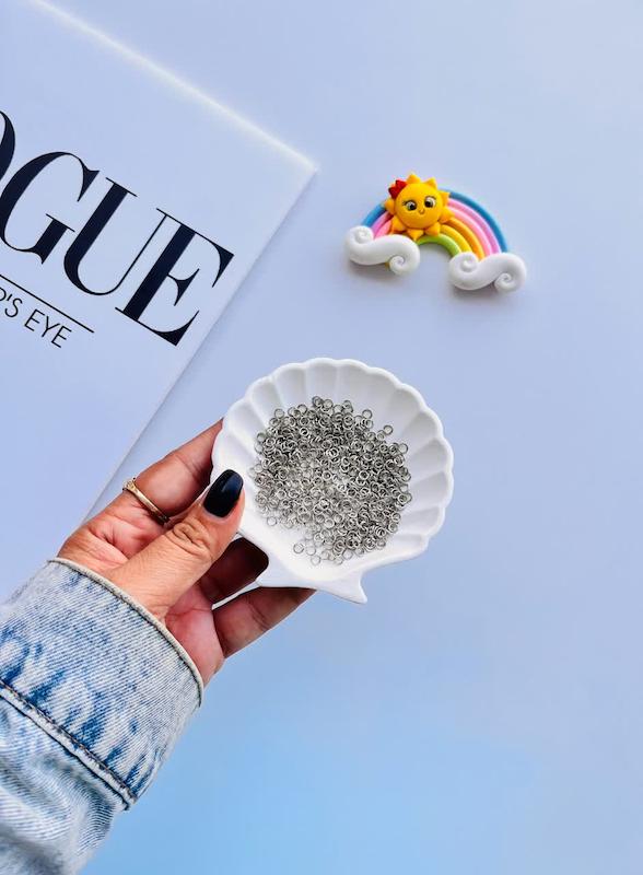 حلقه اتصال 4میل نقره ای 20گرم