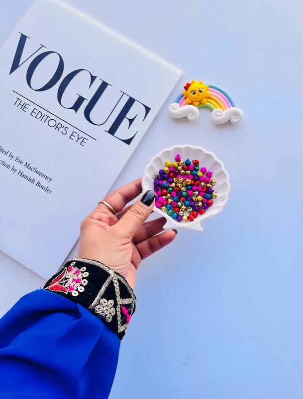 زنگوله ببعی سایز ریز7رنگ بسته10عددی