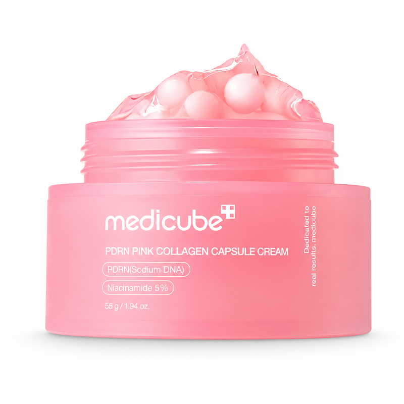 کرم کپسولی کلاژن و PDRN مدیکیوب medicube Salmon DNA PDRN Pink Collagen Capsule Cream