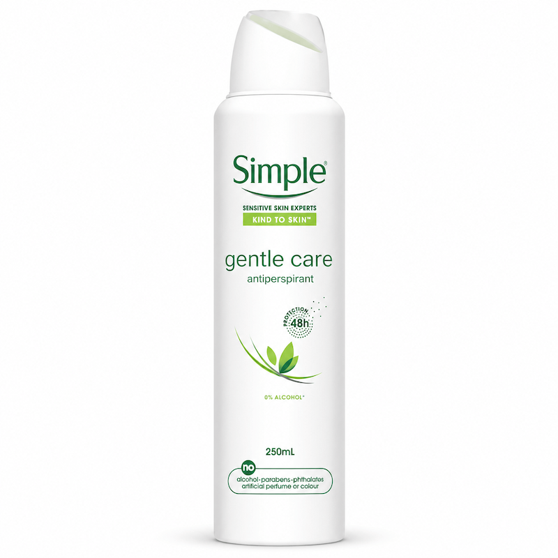 اسپری ضد تعریق سیمپل Simple مدل Gentle Care