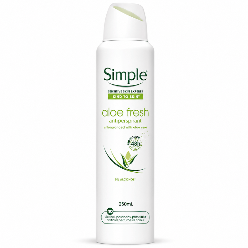 اسپری ضد تعریق سیمپل Simple مدل Aloe Fresh