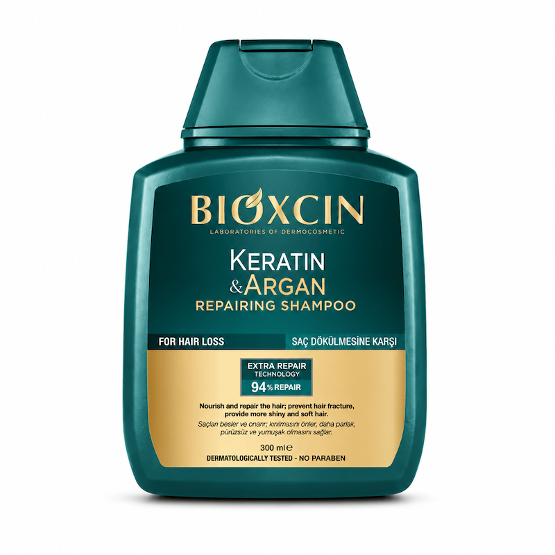 شامپو ترمیم‌کننده بیوکسین Bioxcin Keratin & Argan