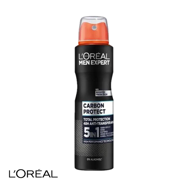 اسپری ضدتعریق مردانه لورال Loreal مدل Carbon Protect