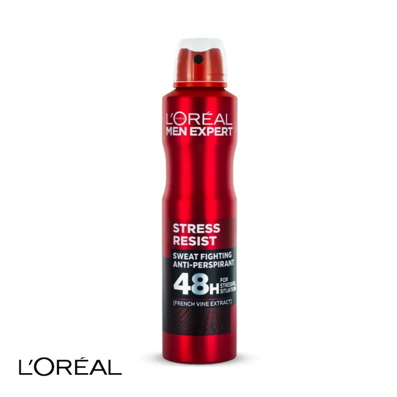 اسپري ضد تعريق لورال Loreal مردانه مدل STRESS RESIST