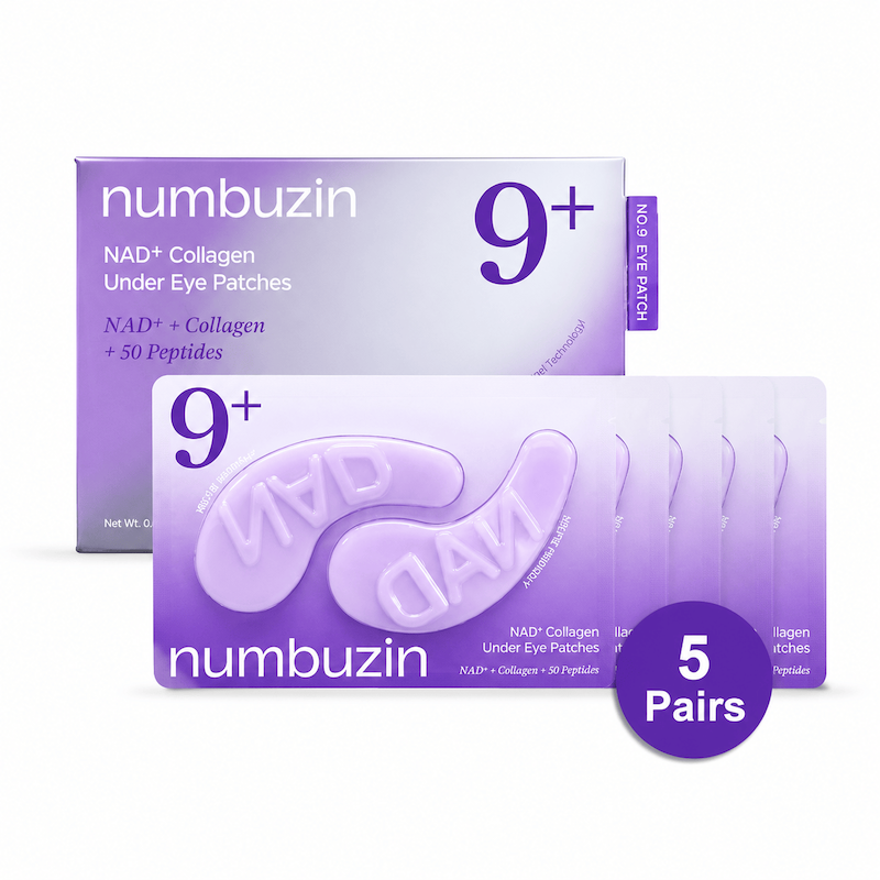 پچ زیر چشم و جوانساز NAD و کلاژن نامبوزین Numbuzin No.9 NAD+ Collagen Under Eye Patches