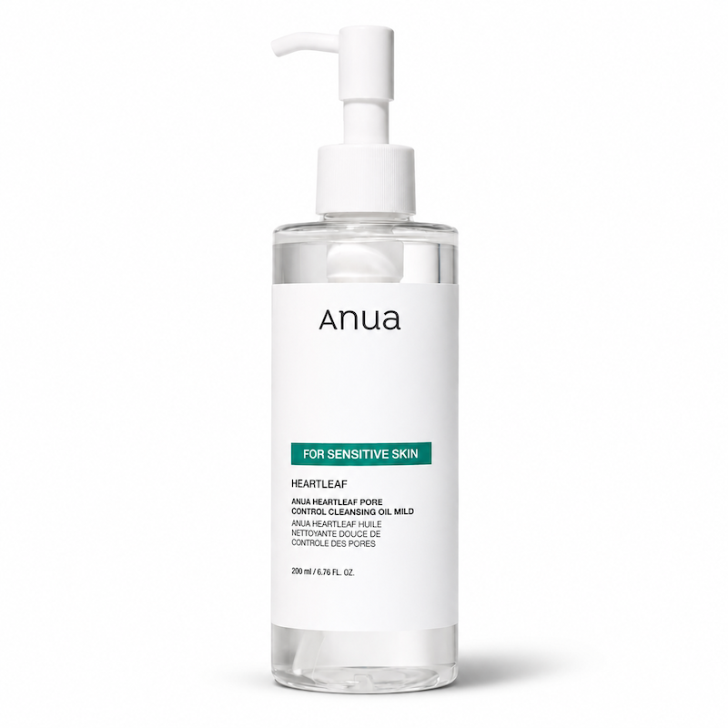 شوینده روغنی کنترل منافذ آنوا مخصوص پوست حساس Anua Heartleaf Pore Control Cleansing Oil Mild