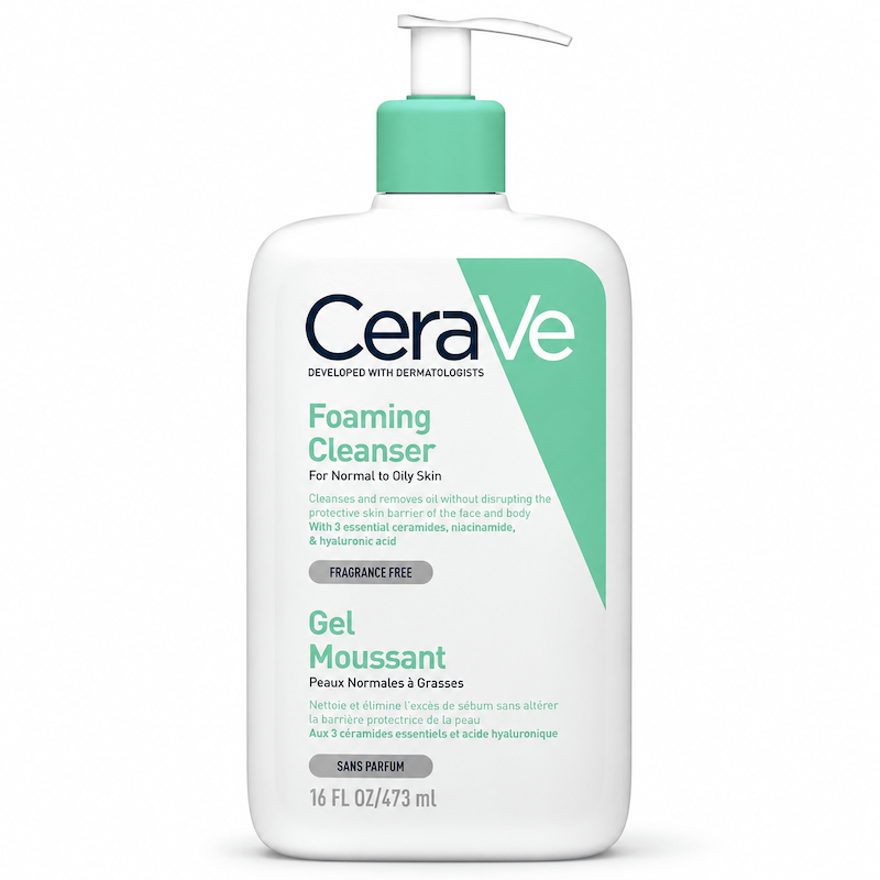 ژل شست و شوی صورت پوست نرمال تا چرب سراوی CeraVe