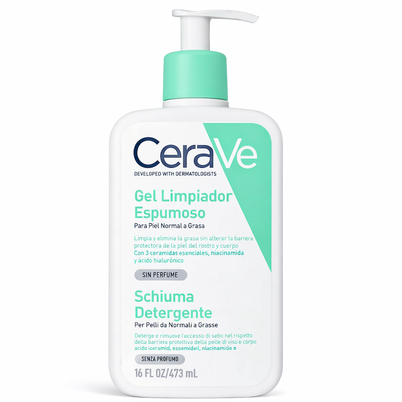 ژل شست و شوی صورت پوست نرمال تا چرب سراوی CeraVe