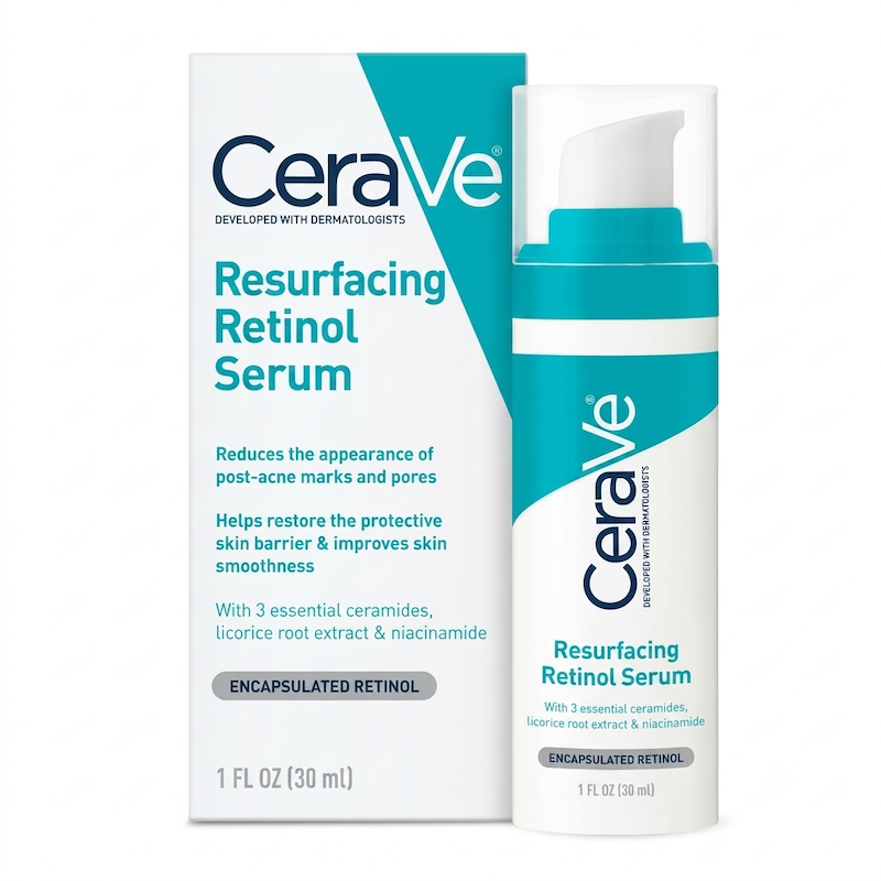 سرم رتینول سراوی حاوی نیاسینامید و سرامید CeraVe Resurfacing Retinol Serum with Ceramides & Niacinamide