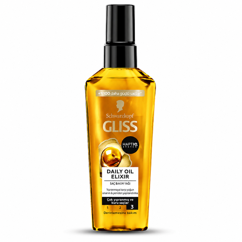 روغن روزانه ترمیم کننده موی خشک و آسیب دیده گلیس Schwarzkopf Gliss Hair Repair Daily Oil Elixir