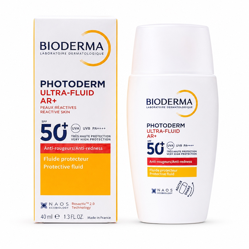ضدآفتاب فلوئیدی ضد قرمزی +AR بایودرما Bioderma Photoderm Ultra-Fluid AR+ SPF 50+ ANTI-REDNESS PROTECTIVE FLUID