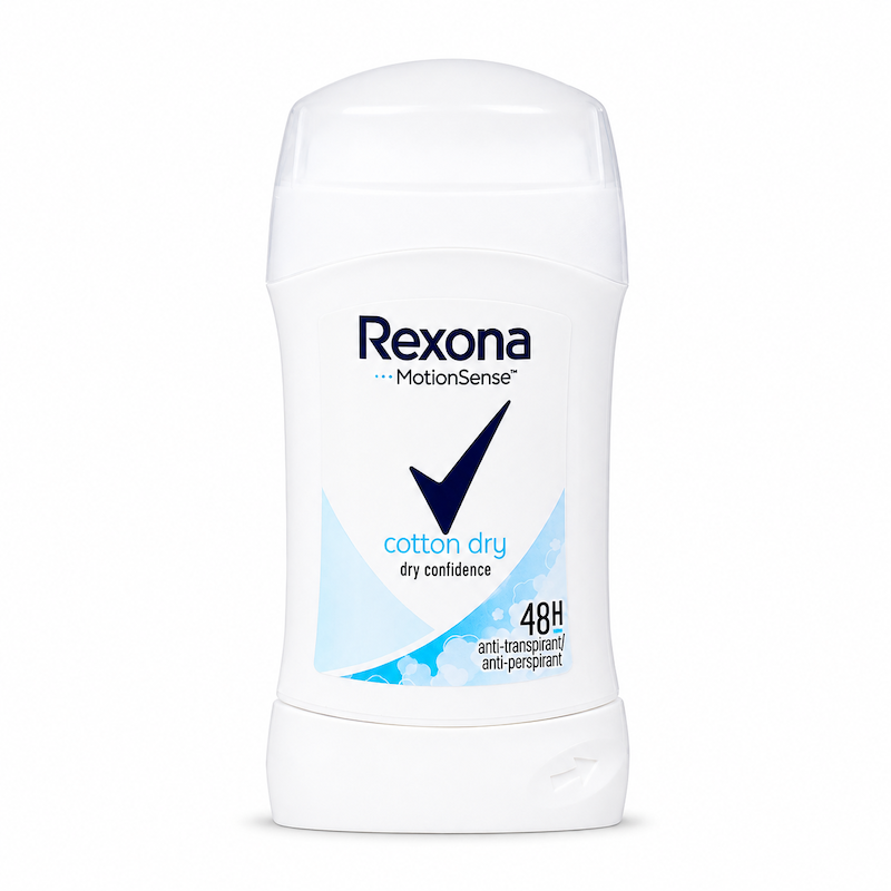 استیک ضد تعریق جامد کوتون درای 48 ساعته زنانه رکسونا Cotton Dry Pressed powder 48 hour stick deodorant Women Rexona