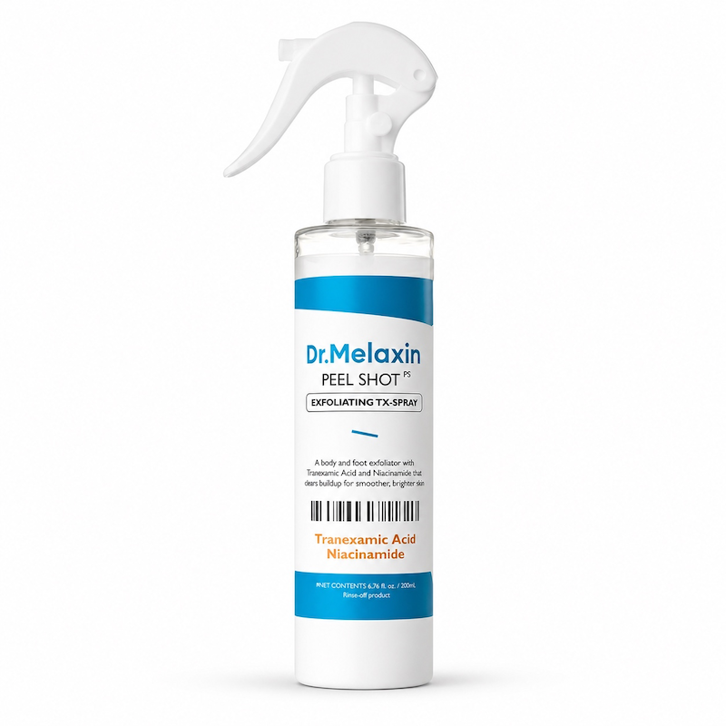 اسپری پیل شات بدن TX دکتر ملاکسین لایه بردار و روشن کننده Dr Melaxin EXFOLIATING PEEL SHOT SPRAY