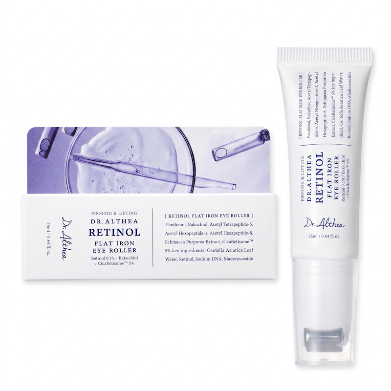 دورچشم رتینول رولی ضد چروک و جوانساز پوست دکتر آلتیا Dr Althea retinol flat iron eye roller