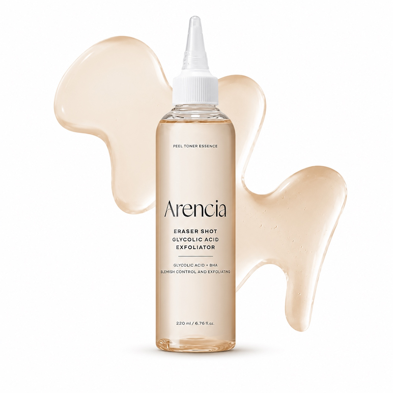 تونر لایه‌ بردار گلیکولیک اسید آرنسیا Arencia Eraser Shot Glycolic Acid Exfoliator