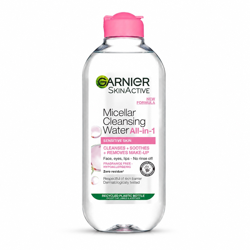 میسلار پاک کننده پوست میسلار کلینزینگ واتر پوست حساس گارنیر Micellar Cleansing Water micellar Sensitive skin Facial cleanser Garnier 