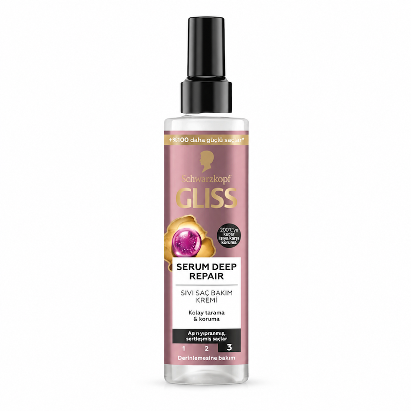 اسپری دوفاز مراقبت مو تقویت کننده دیپ ریپیر شوارتزکف گلیس Deep Repair Amplifier Hair Spray Schwarzkopf Gliss