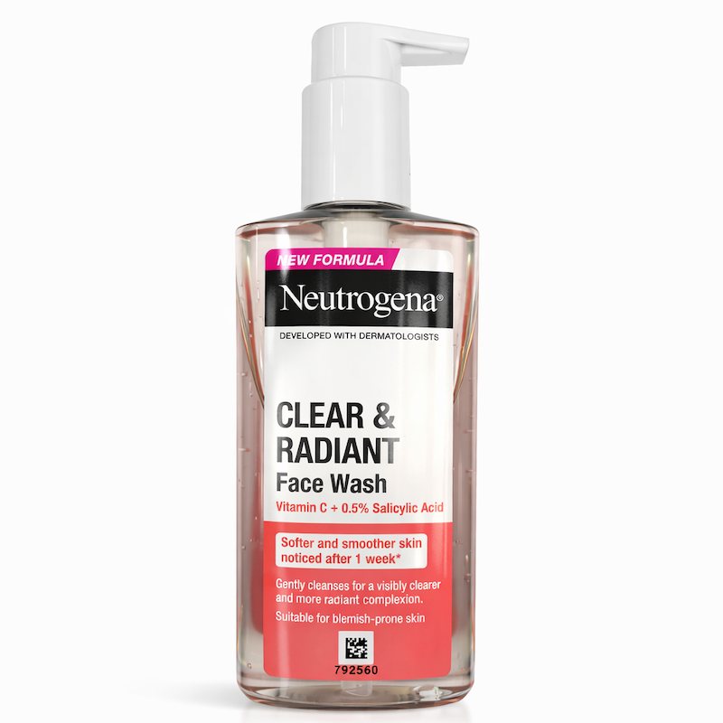 ژل شست و شوی روشن کننده صورتی نوتروژینا Neutrogena