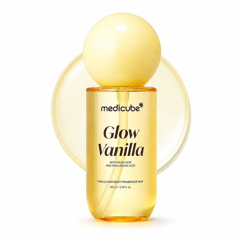 میست گلو مو و بدن وانیلا مدی کیوب/مدیکیوب آبرسان و درخشان کننده MEDICUBE GLOW VANILLA HAIR BODY MIST