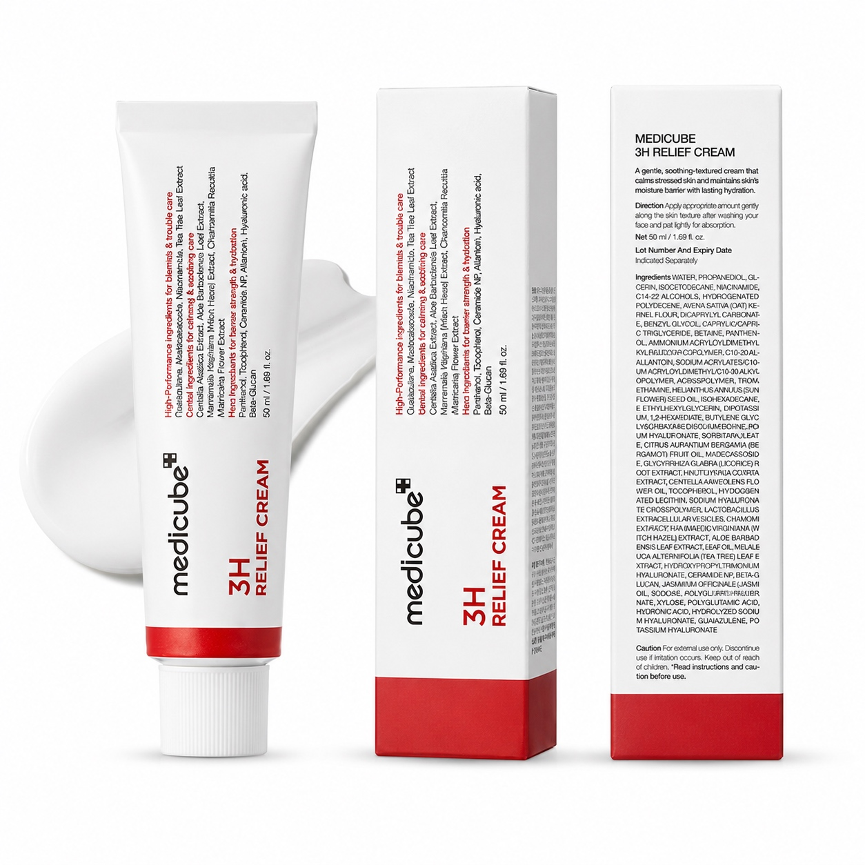 كرم ترميم كننده وتسكين دهنده ٣H مدی کیوب/مدیکیوب Medicube H Daily Relief Cream