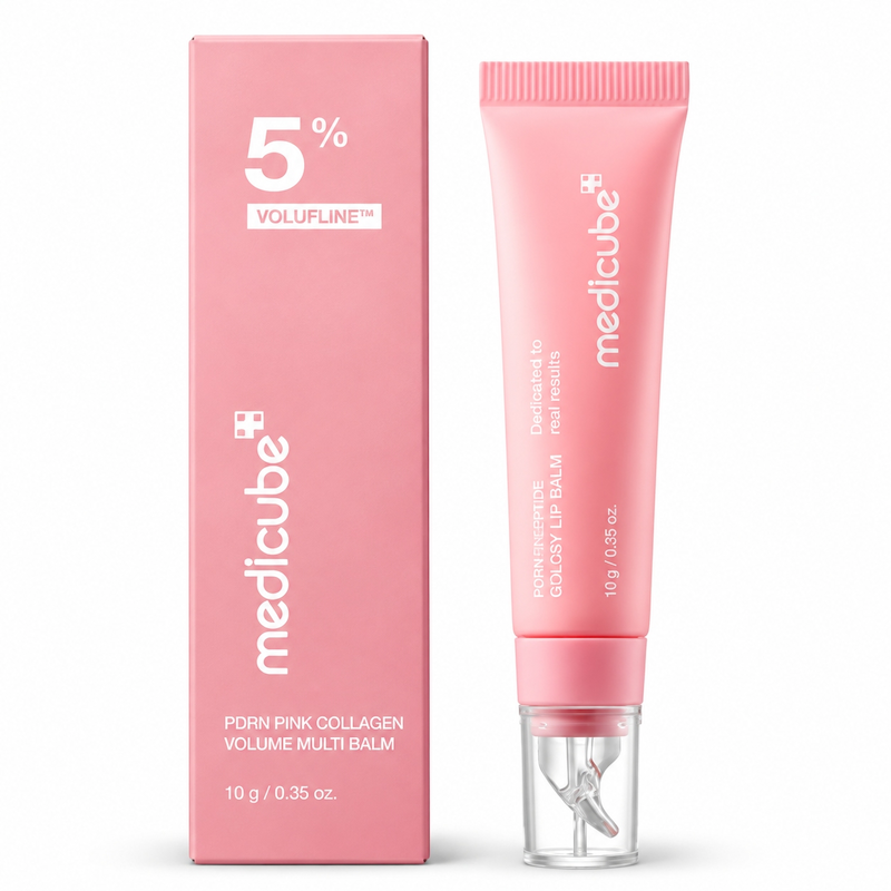 بالم لب پی دی آر ان و پپتاید آبرسان، ترمیم‌کننده و شاین مدی کیوب/مدیکیوب Medicube PDRN Peptide Glossy Lip Balm