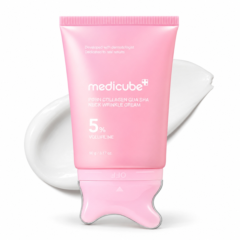 کرم ضد چروک و سفت کننده پی دی آر ان کلاژن گواشا مدی کیوب/مدیکیوب PDRN Collagen Gua Sha Neck Wrinkle Cream Medicube