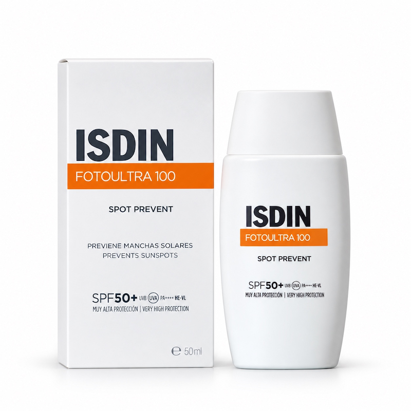 مایع ضد آفتاب اسپات پرونت ایزدین Spot Prevent Fotoultra 100 Liquid SPF 50 Sunscreen Isdin
