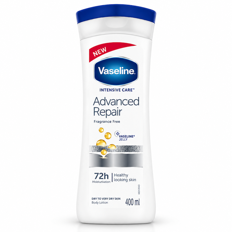 لوسیون بدن ادونس ری پیر پوست خشک وازلین dry skin Advanced repair Body Lotion Vaseline