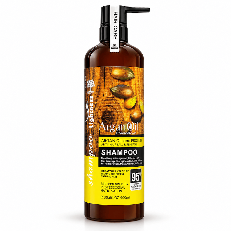 شامپو مو تقویت کننده روغن آرگان لایتنس Argan Oil strengthener shampoo Lightness