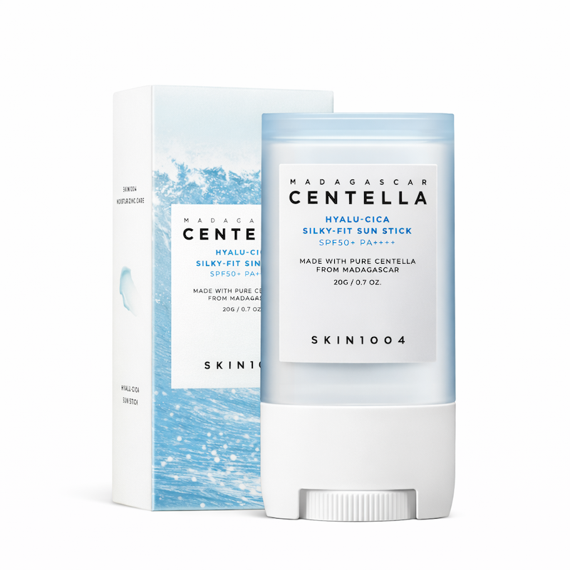 ضدآفتاب استیکی آبرسان هیالو سیکا اسکین 1004 سنتلا SKIN1004 Hyalu Cica Silky Fit Sun Stick Centella