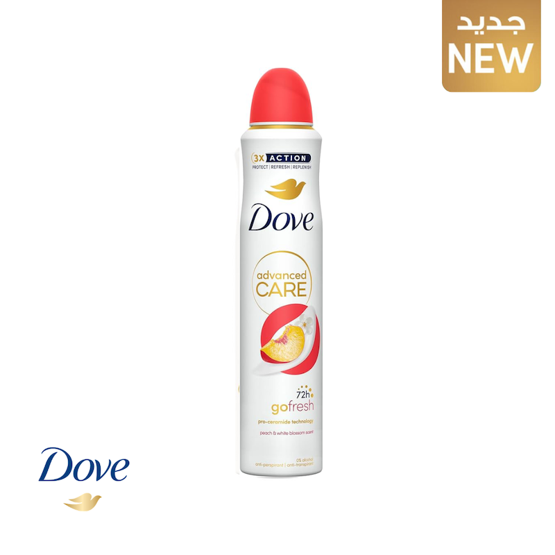 اسپری ضد تعریق داو Dove ۷۲ ساعته مدل Advanced Care Peach Anti-Perspirant