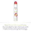 اسپری ضد تعریق داو Dove ۷۲ ساعته مدل Advanced Care Peach Anti-Perspirant