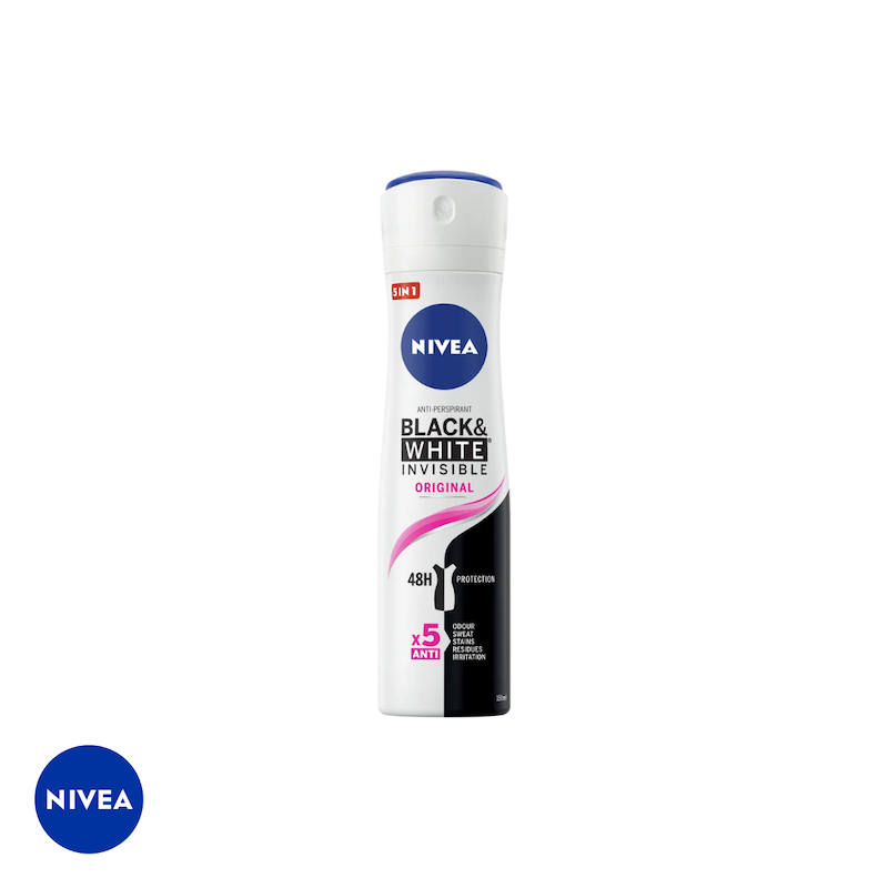 اسپری ضد تعریق نیوا Nivea مدل Black & White Original 48h