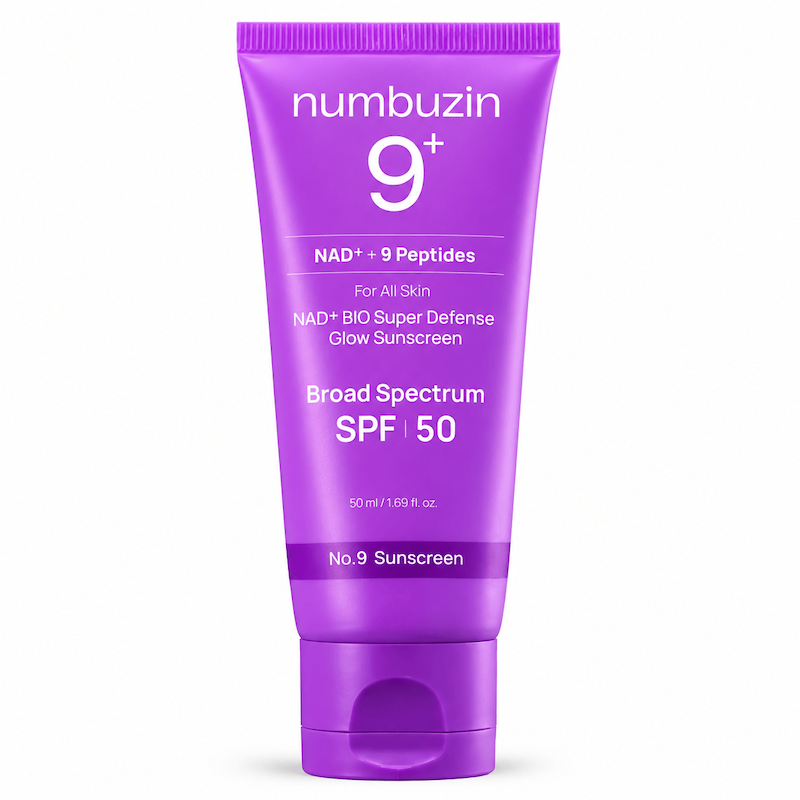 ضدافتاب جوانساز و ضدچروک 9پپتید و NAD نامبوزین numbuzin +9 & NAD SUN SCREEN