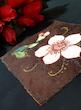 .  رومیزی مخمل سوخته کاری ترکیبی ، قاب مخمل سوخته کاری ۱۸ در ۱۸ طرح بهشت ۹ 