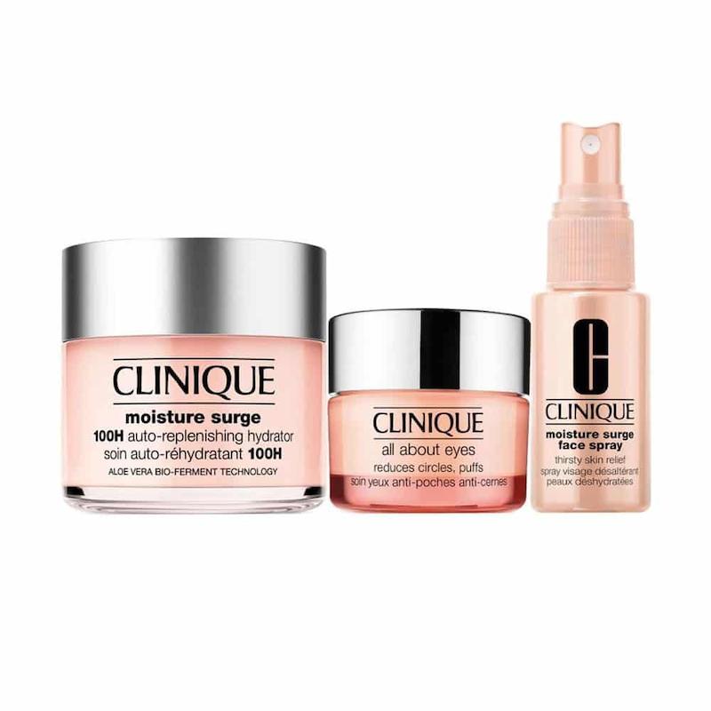 ست مراقبت پوست کلینیک با محصولات پرفروش Moisture Surge برند کلینیک