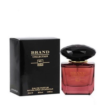 عطر ادکلن زنانه ورساچه کریستال نویر یا ورساچه مشکی برند کالکشن کد 023 (Versace Crystal Noir) حجم 25 میل