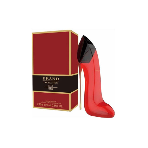 عطر ادکلن زنانه کارولینا هررا گود گرل کفشی قرمز برند کالکشن کد 125 (Carolina Herrera Good Girl Red) حجم 25 میل 