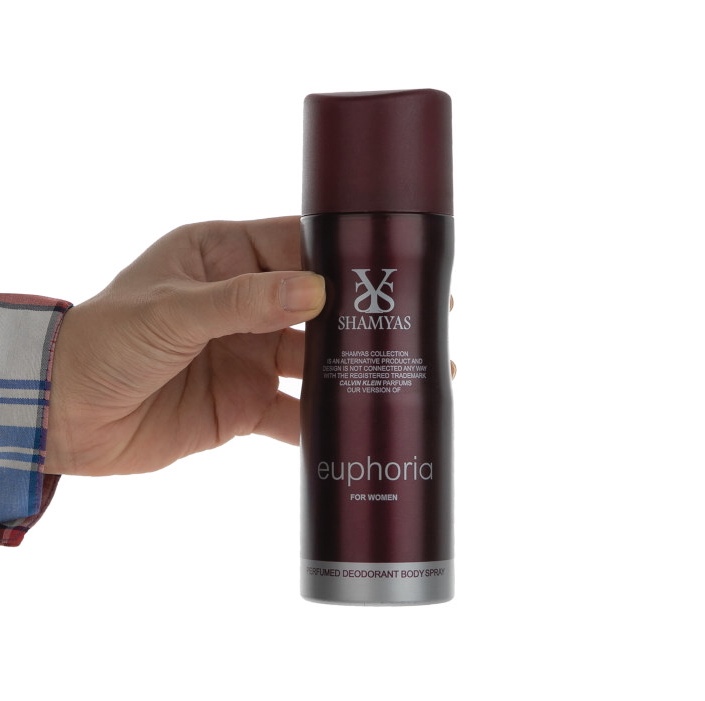 اسپری خوشبو کننده بدن زنانه شمیاس Shamyas مدل ایفوریا Euphoria حجم 200 میل