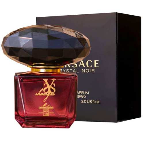 ادوپرفیوم ادکلن عطر زنانه شمیاس SHAMYAS مدل ورساچه کریستال نویر (Versace Crystal Noir) حجم 25 میل