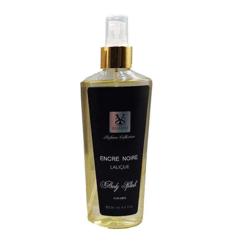 بادی اسپلش مردانه شمیاس SHAMYAS مدل لالیک انسر نویر (Lalique Encre Noire) حجم 250 میل 