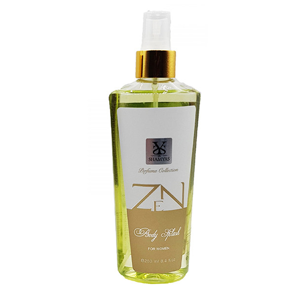 بادی اسپلش زنانه شمیاس SHAMYAS مدل شیسیدو زن Shiseido Zen حجم 250 میل